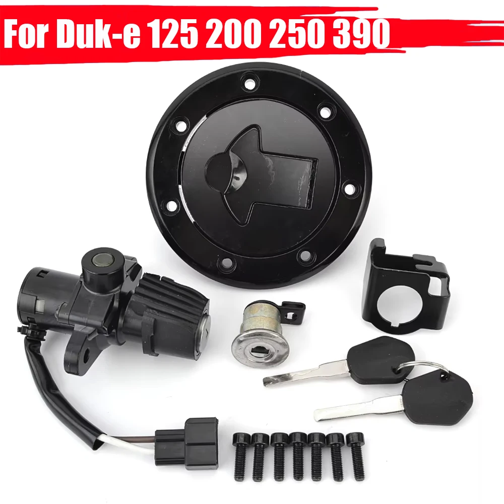 Tapa de Combustible, Interruptor de Encendido, Cerradura de Asiento y Llave para K-TM Duke 125 200 250 390 ABS 2022 2023 90211066144 94311066044