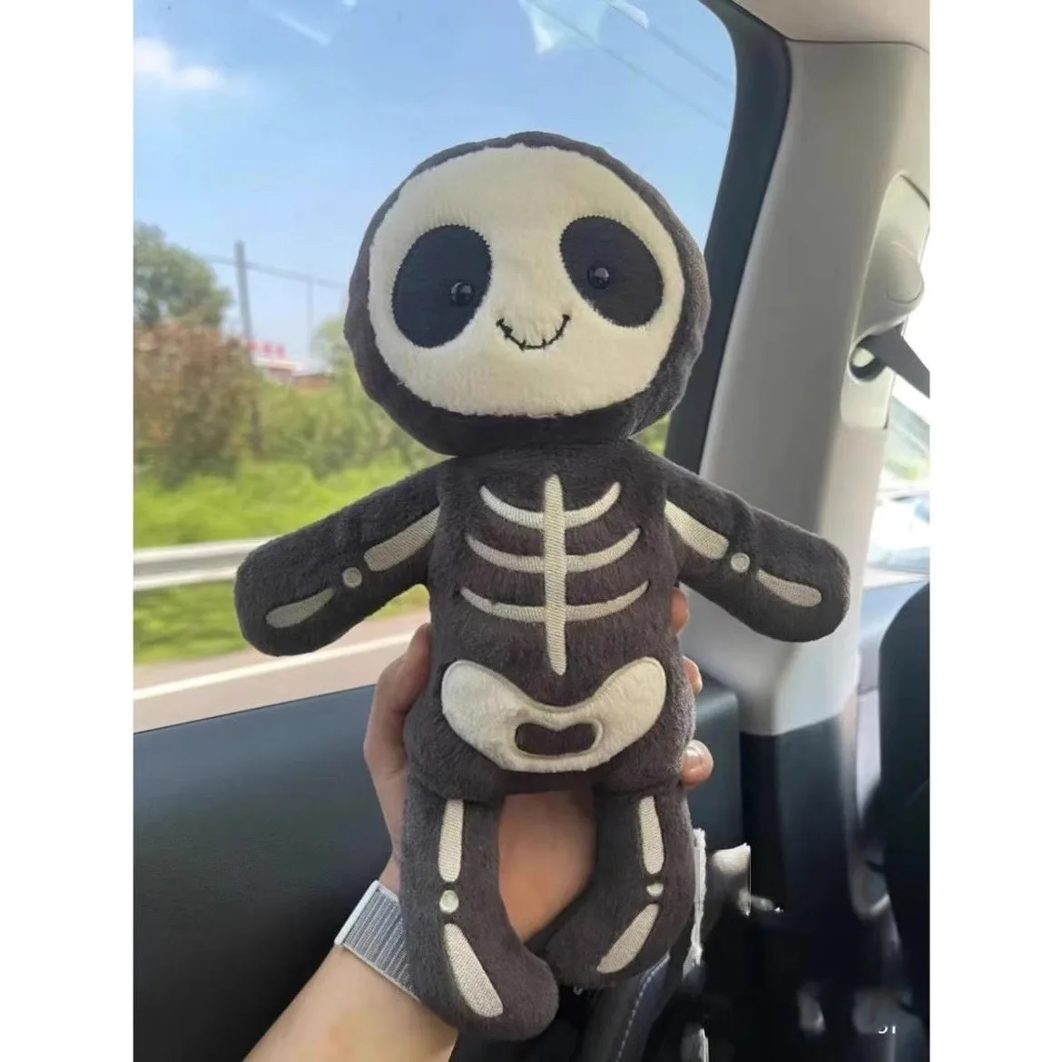 Jellcated 2023 Halloween Skull Skeleton Bob Plush Doll House Decoration Gift Halloween Cartoon Plush Toy