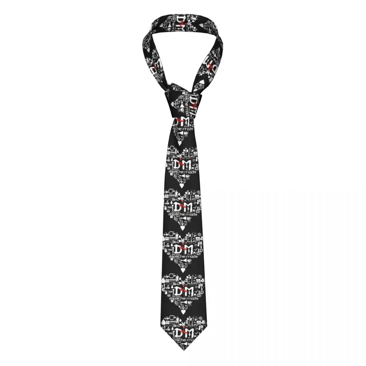 

Fashion Depeche Cool Mode Electronic Rock Neck Tie Men Custom Silk Neckties for Office Cravat