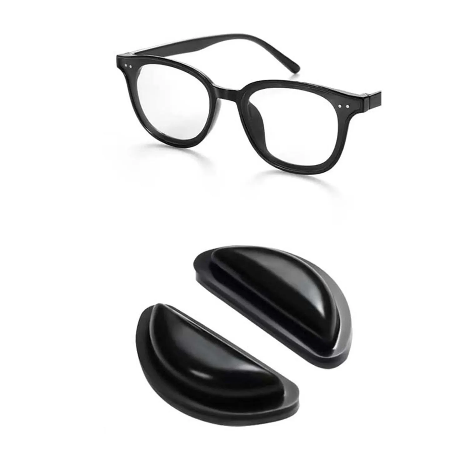 Non-Slip Glasses Nose Pads Invisible Soft Silicone Self Adhesive Nose Pads Glasses Nose Holder Sticker Pad Eyewear Accessories