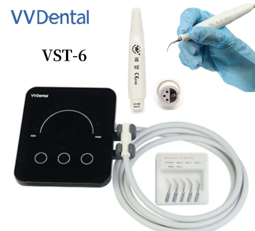 Dental Portable Ultrasonic Dental Scaler for Remove Oral Tooth Calculus Sixth Generation New Full Touch Screen Whitening Machine