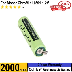 100% 1.2V 2000mAh bateria zastępcza dla Moser ChroMini 1591, ChroMini 1591B ,ChroMini 1591Q ,Easy Style 1881 1852-7531