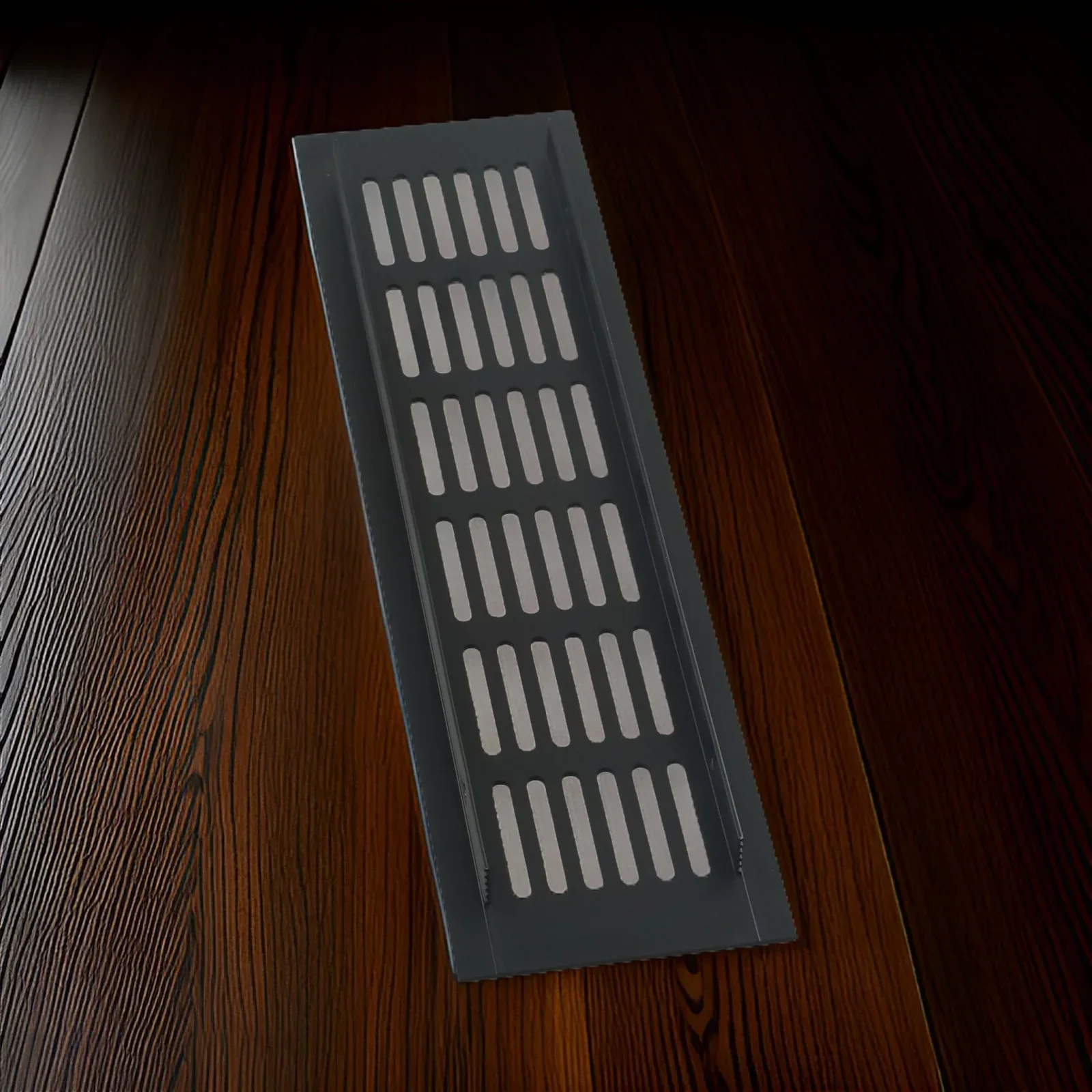 High Quality Ventilation Grille Air Vent Grille 60mm Air Vent Grille Aluminum Alloy Black Cabinet Rectangular Ventilation-Cover
