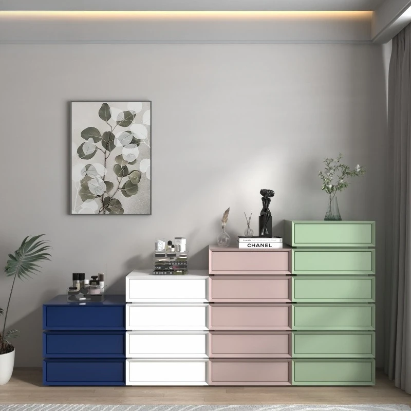 Modern simple bedside cabinet combination cabinet