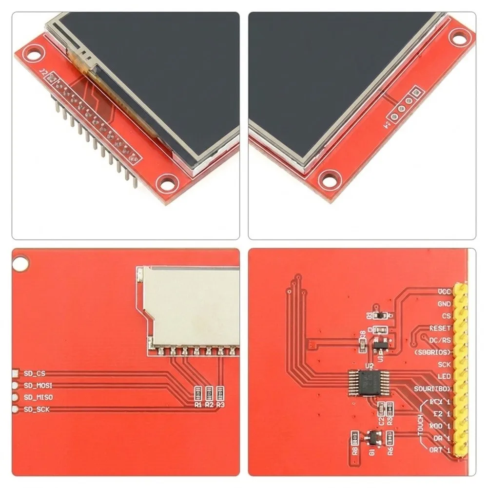 4.0 Inch For SPI Touchscreen Display Module 480x320 Pixel Resolution with For SD Card Slot for Coding and Engineering Projects