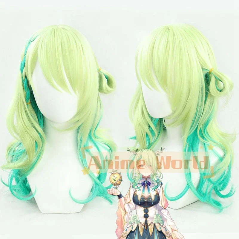 Hololive Virtual YouTuber Ceres Fauna Cosplay Wig Halloween Christmas Woman Men Adult Wig