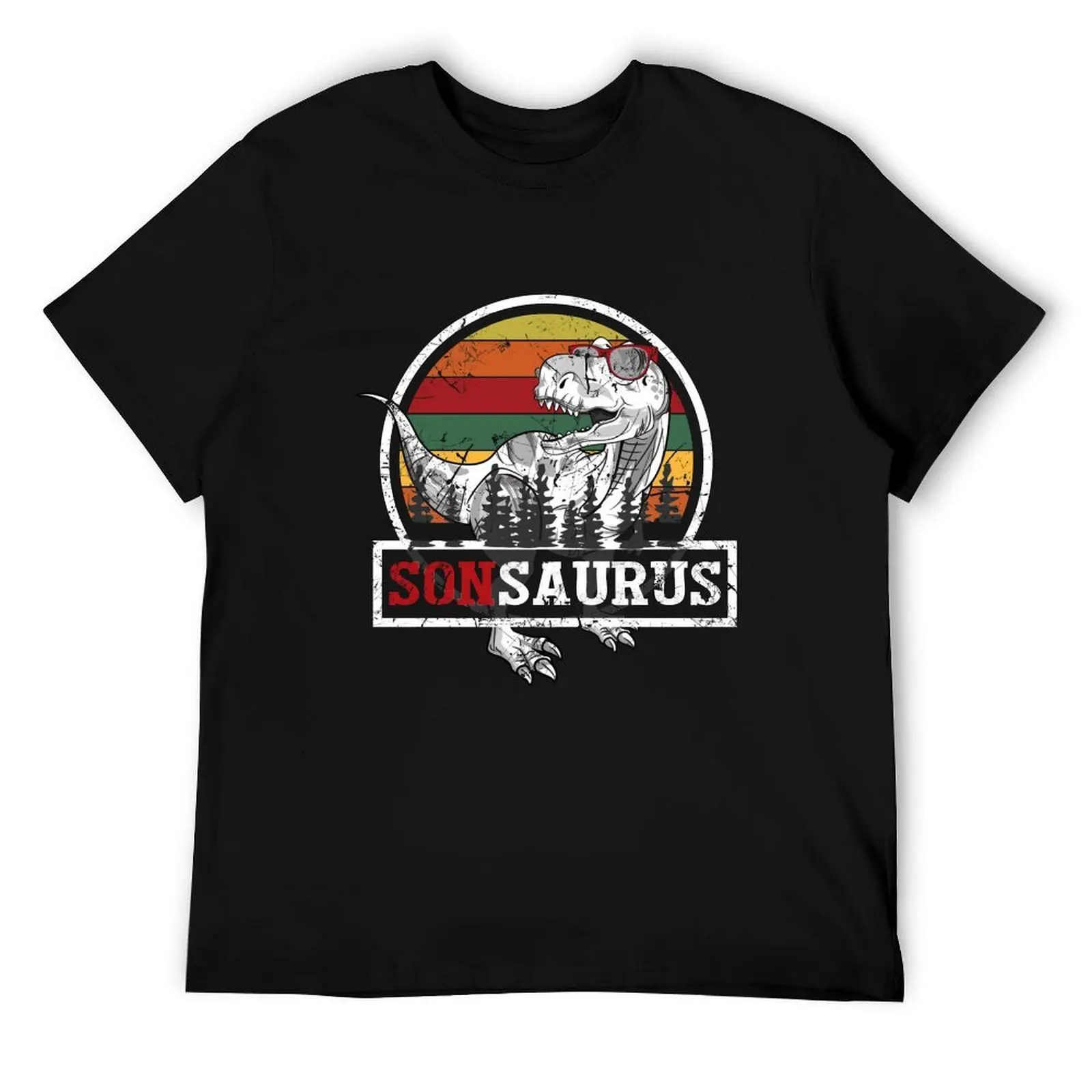 

Son Saurus T Rex Family Matching Dinosaur Gift T-Shirt t shirts for man graphic vintage cotton t shirt pack T-Shirt