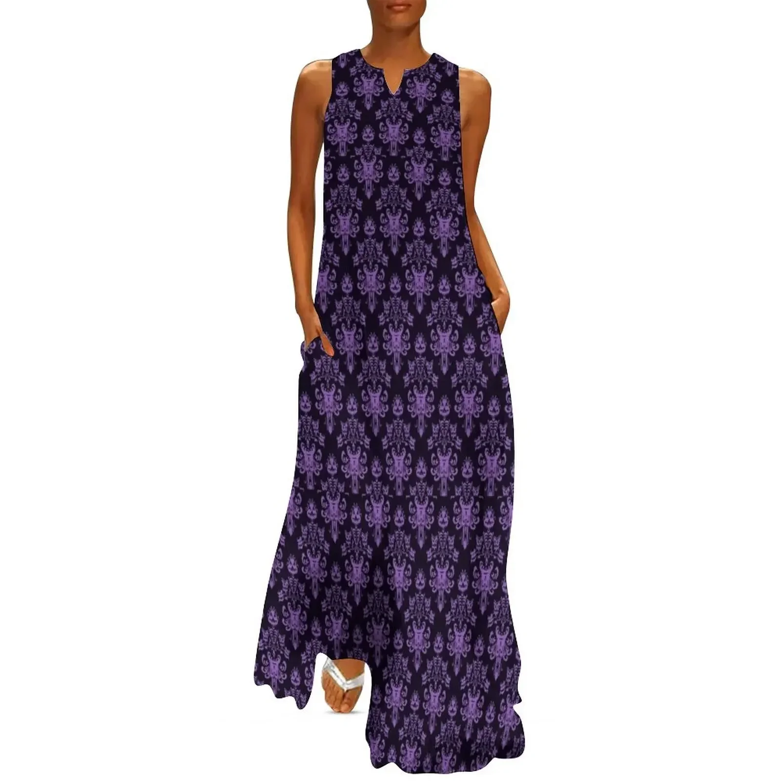 

Haunted Wallpaper Long Dress luxury dress Dress