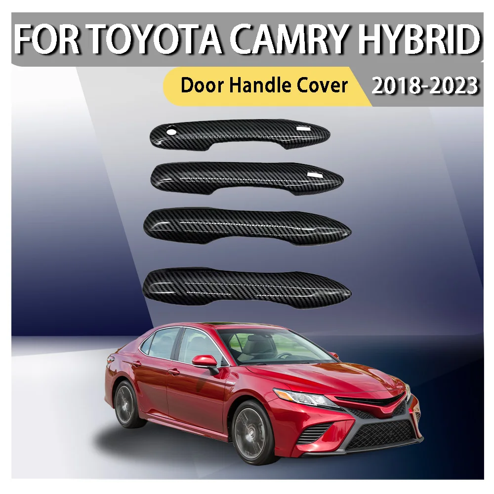 

4 PCS\SET ABS Anti-Rust Chrome Car Door Handle Cover For Toyota Camry Hybrid 2018 2019 2020 2021 2022 2023 Exterior Decoration