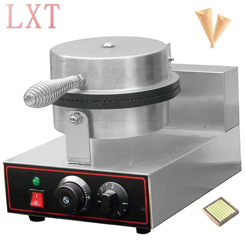 Crispy Crust Ice Cream Cone Machine 1200w Waffle Crispy Crust Machine Crispy Egg Roll Cone Machine Non Stick