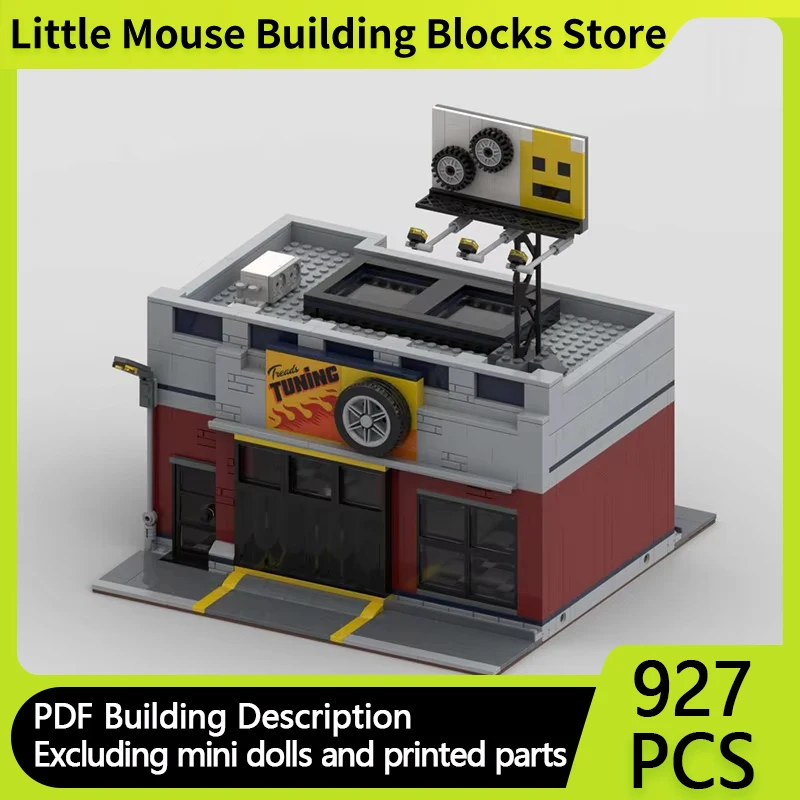 Popular Anime Model MOC Building Bricks Springfield Auto Repair Shop Modular Technology Gift Holiday Assemble Children Toys Suit