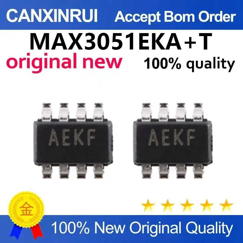（5pcs-100pcs）Original genuine patch MAX3051EKA+T printing wire AEKF SOT23-8 driver/receiver IC