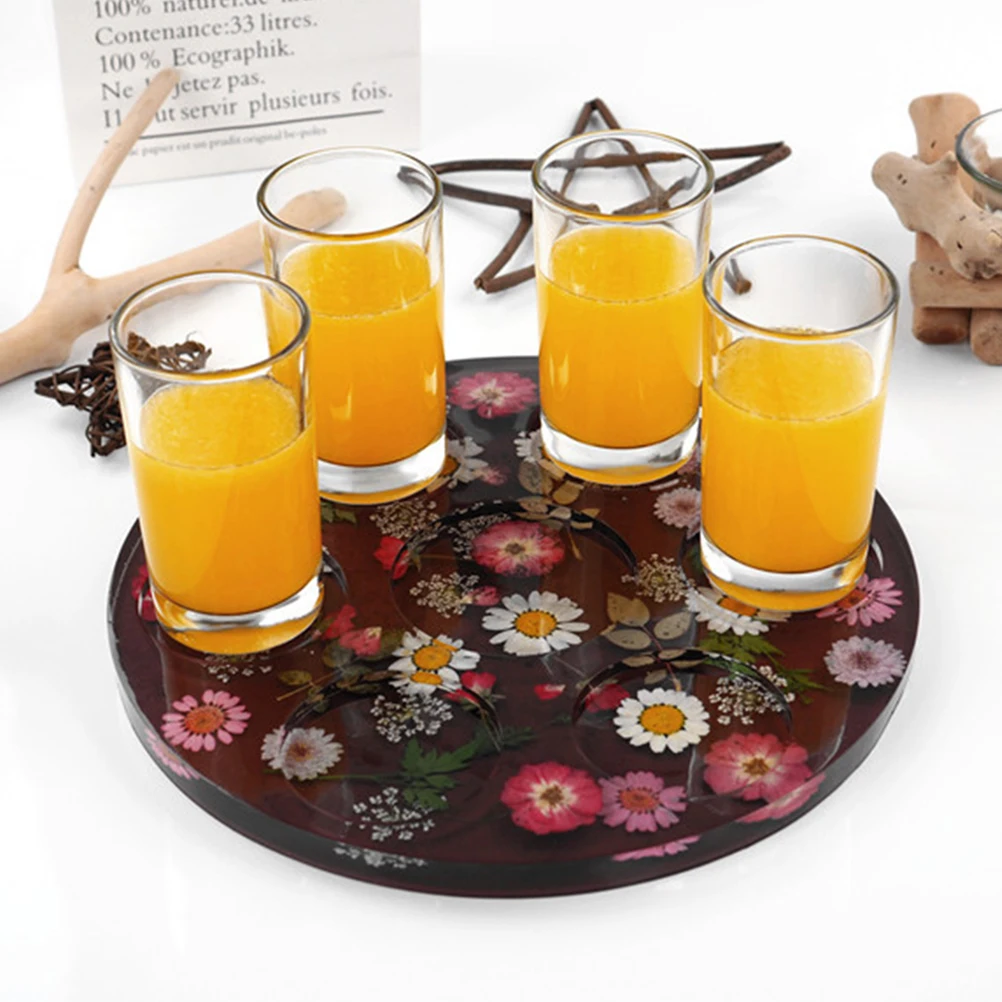 

Silicone Wine Cup Tray Mold Diy Epoxy Tray Making Tool Durable Resin Mold Easy Kit Creative Cup Stand Mould Diy Tool