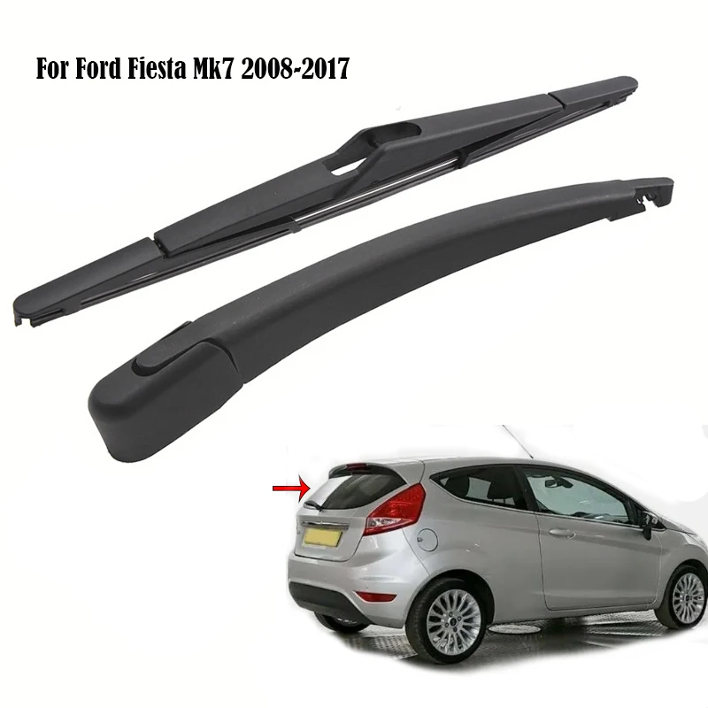 

Rear Windscreen Wiper Blade & Arm Set For Ford Fiesta MK7 2008-2017 Tailgate Windshield Windscreen Tailgate Window