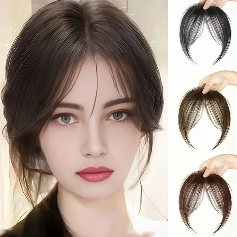 شعر مستعار اصطناعي الانفجارات قطعة شعر طبيعي شعر مستعار رقيق مشبك شعر ملحقات قطع الشعر للنساء اكسسوارات التصميم #4