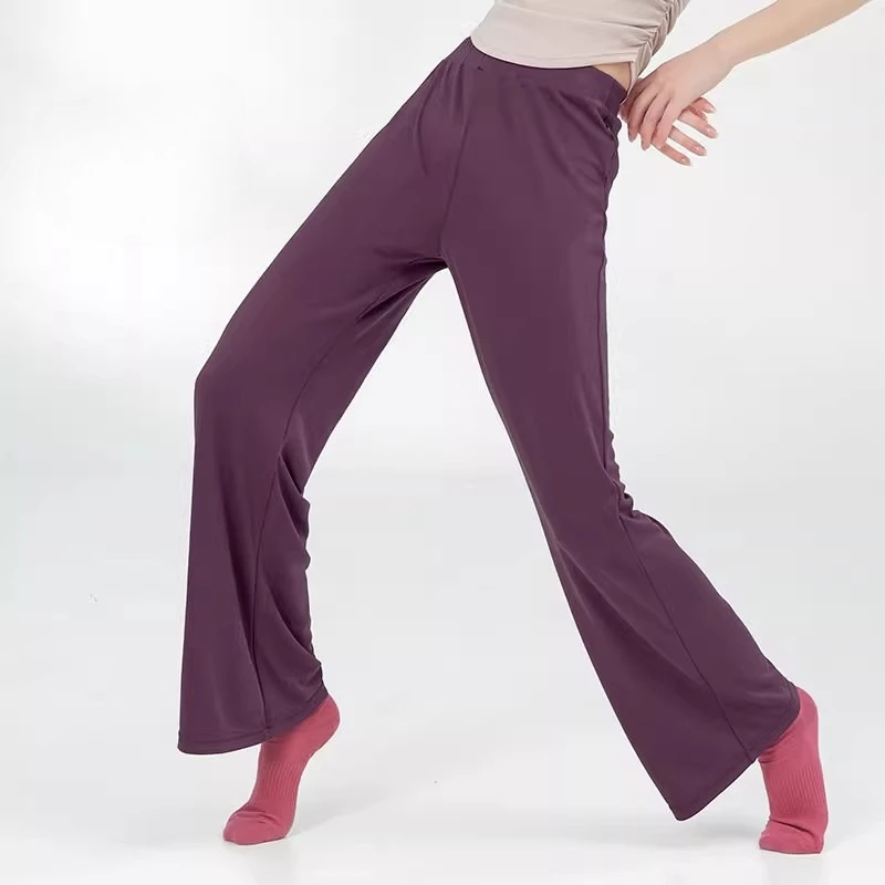 خفيفة الوزن مرونة الخصر مشروط اليوغا السراويل النساء السراويل مشروط الرقص المستقيم مع مبطن الرقص الكلاسيكي ممارسة بانت طويل #1