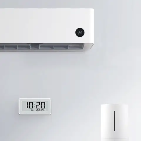XIAOMI Mijia डिजिटल घड़ी BT4.0 वायरलेस इनडोर आउटडोर हाइग्रोमीटर थर्मामीटर ई-लिंक स्क्रीन तापमान आर्द्रता मापने वाला टूल 6 best sales ई इंक घड़ी - №4