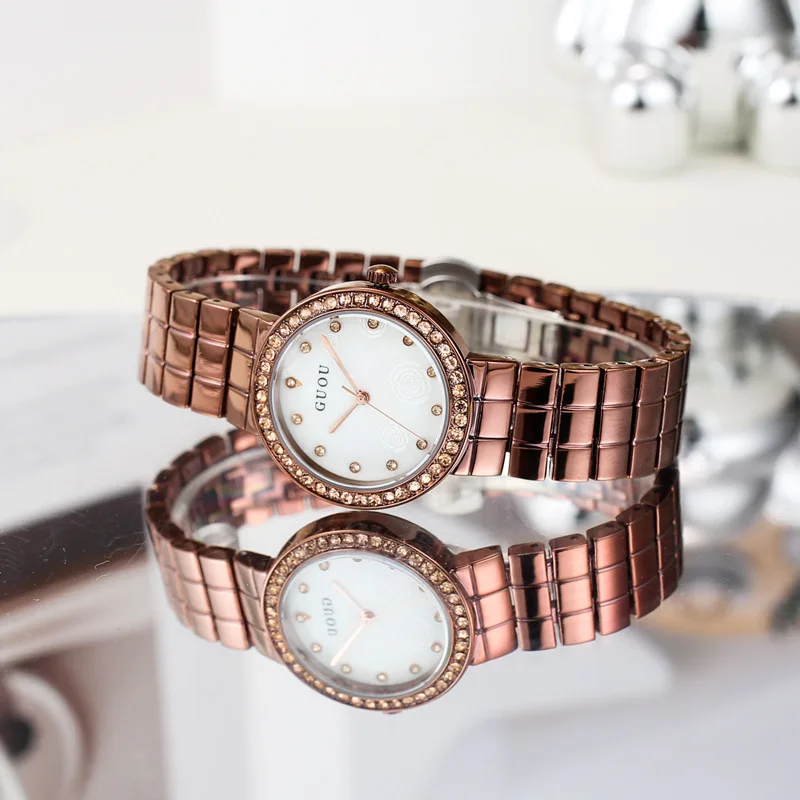

Stylish Stainless Steel Case Women'S Wristwatch, European And American Fashion Watch For Women, Trendy Women'S Watch.