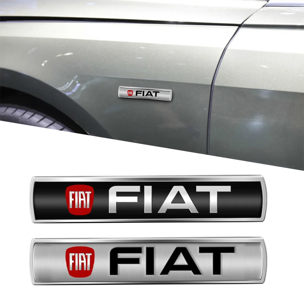 Emblema de aleación metálica para coche, pegatinas para guardabarros trasero y lateral de la carrocería, para FIAT Palio Fiorino Doblo Abarth Tipo 600 500X Ducato
