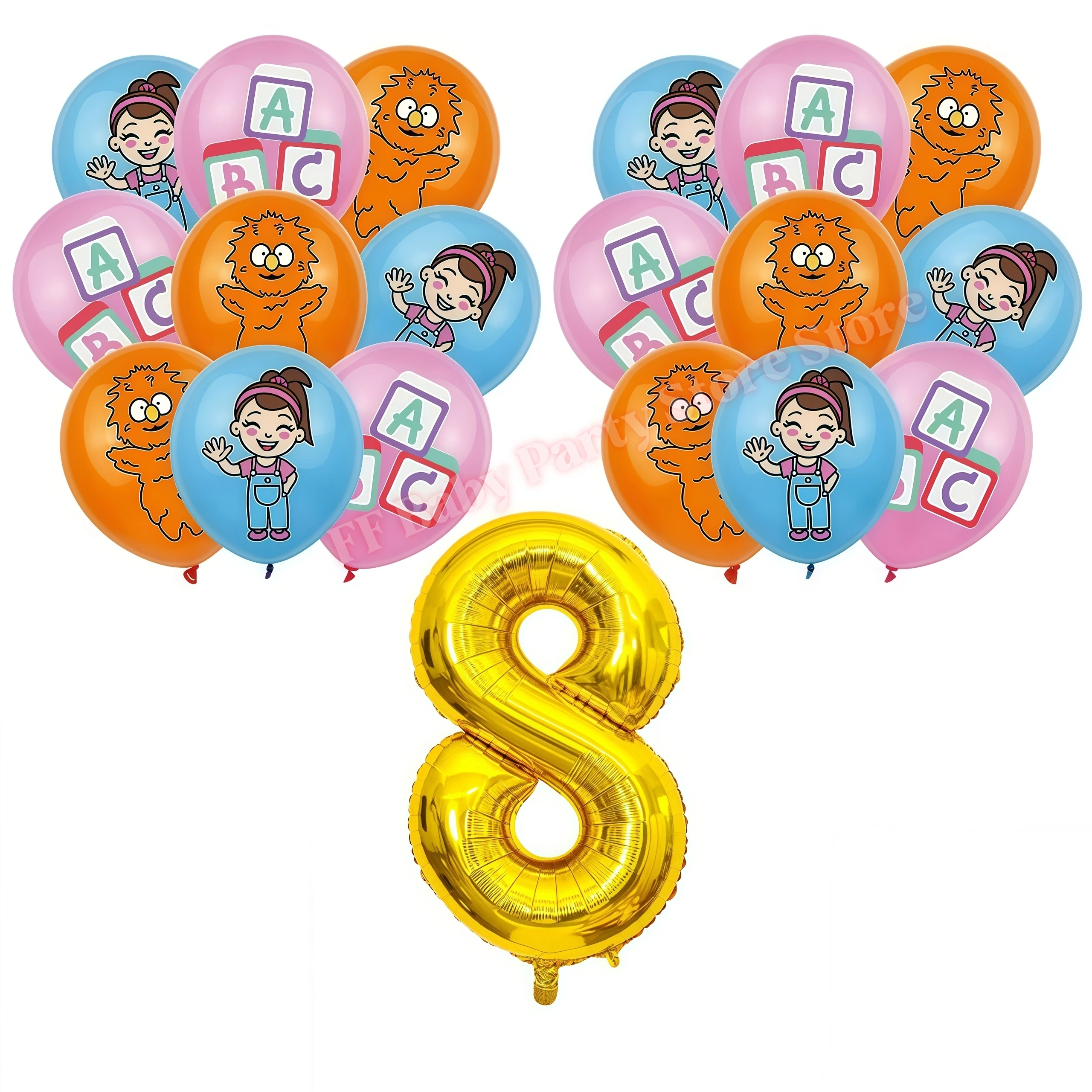 Neue Latzhose Geburtstagsparty-Tischdecke Frühpädagogik Kinderparty-Zubehör Englischlehrer Baby Badezimmer-Dekoration – Detail 25