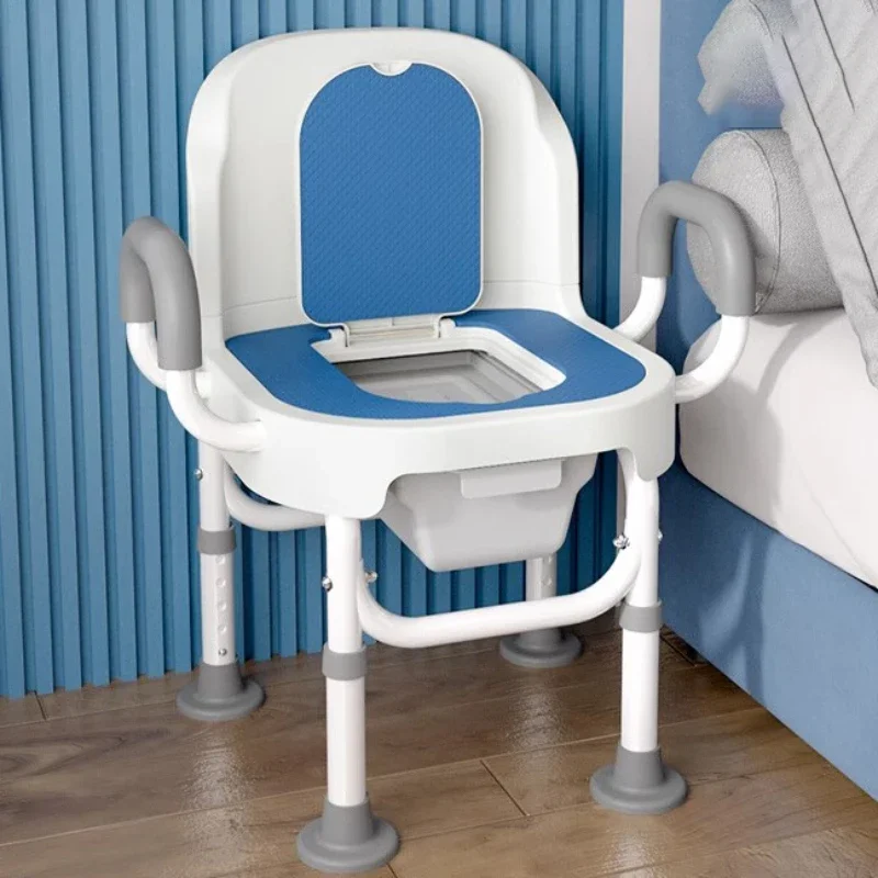 Toilet Chair Elderly Non Slip Pregnant Women Bedroom Toilet Portable Mobile Stool Bathroom Shower Seat Banquito Chaise Pliable