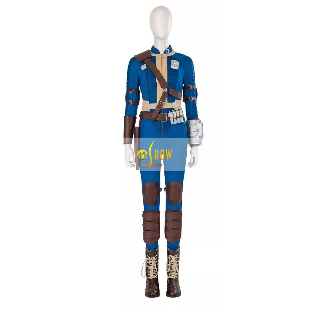 Lucy Costume Vault Dweller Lucy Cosplay Jumpsuit Belt Outfits Lucy MacLean Accessories for Women Halloween