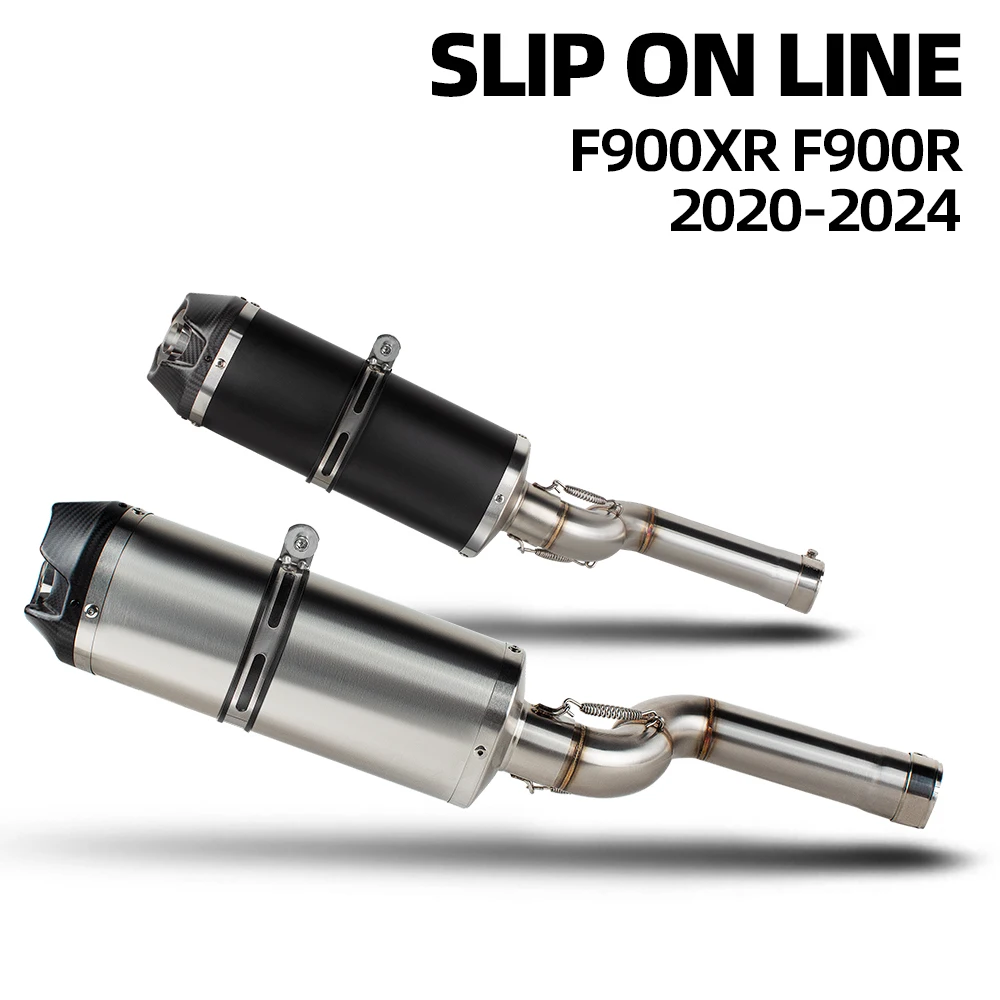 

F900 Exhaust Slip on Line with DB Killer Muffler For BMW F900R F900XR 2020-2024 Street Bike Motorcycle Exhausts tail pipe