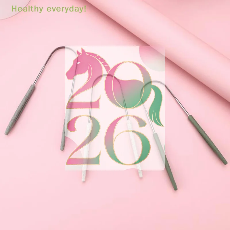 

Скребок для языка из нержавеющей стали U-образной формы для свежего дыхания и гигиены полости рта