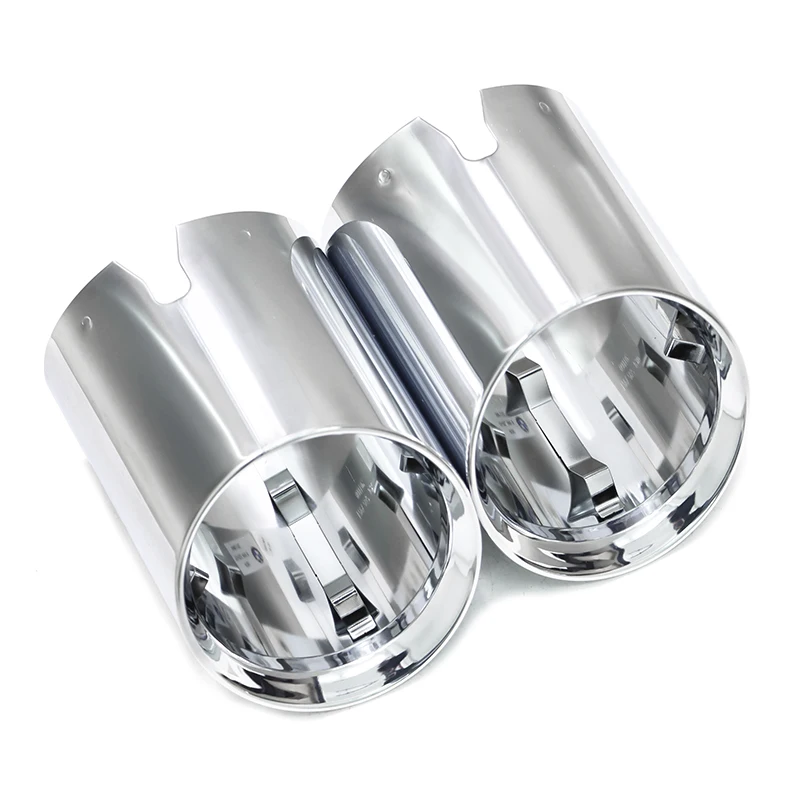 Накладка на выхлопную трубу для BMW M2 M3 M4 G80 G82 G83 G87, крышка выхлопной трубы, прямая заглушка, насадка глушителя из нержавеющей стали