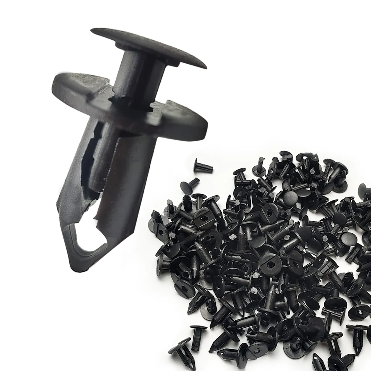 Car Fastener Clip fit 8mm Hole Plastic Rivets Fasteners Screw Car Bumper Fender Black Rivet for Kia Toyota Nissan VW 20/50PCS