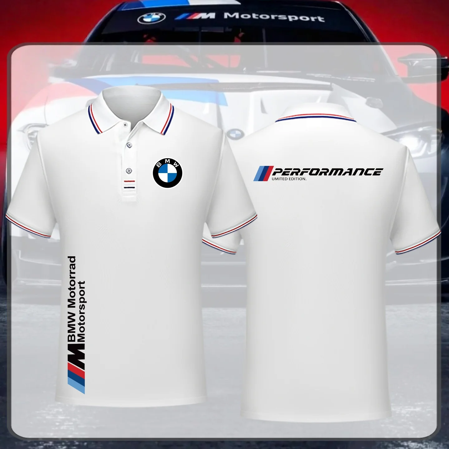 

2025-26 Spring And Summer BMW Short Sleeved Polo Shirt Casual Fashionable Men's BMW 3D Printed Handsome Short Sleeved Top