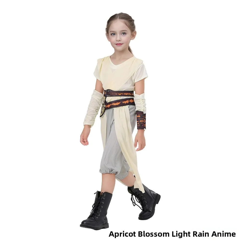 Force Awakens Rey Girl Classic Movie Rollenspiel-Kostüm, Halloween-Outfit, ethnisches Bühnenkostüm für Damen, Herbst 2025, Neuankömmling