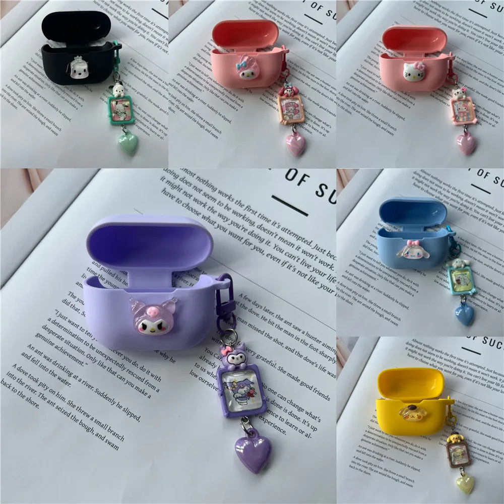 

For Samsung Galaxy Buds 3 Buds 3Pro Case DIY Cute Cartoon Earphone Accessories For Samsung Galaxy Buds 3 Pro Cover With Keyring