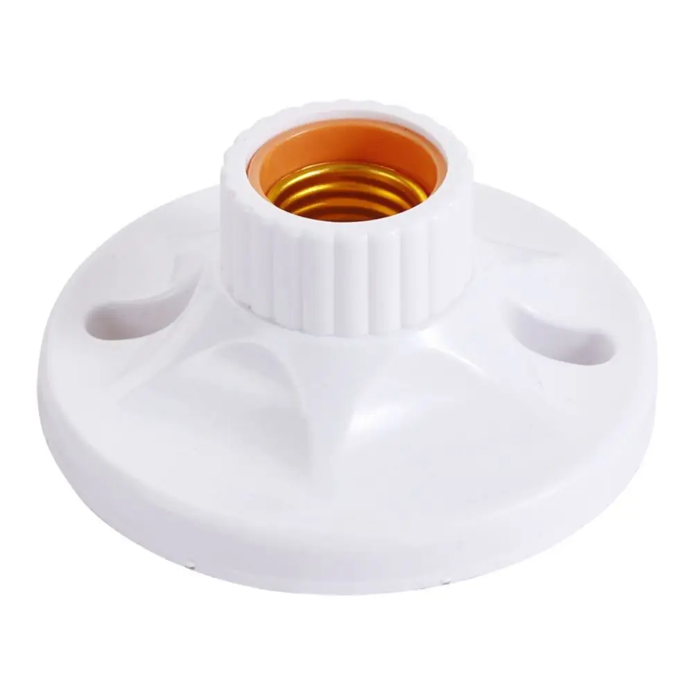 Home E27 Screw Hanging Lamp Lamps Adapter Lamp Holder Bulb Base LED Light Bulb Holder Round Socket