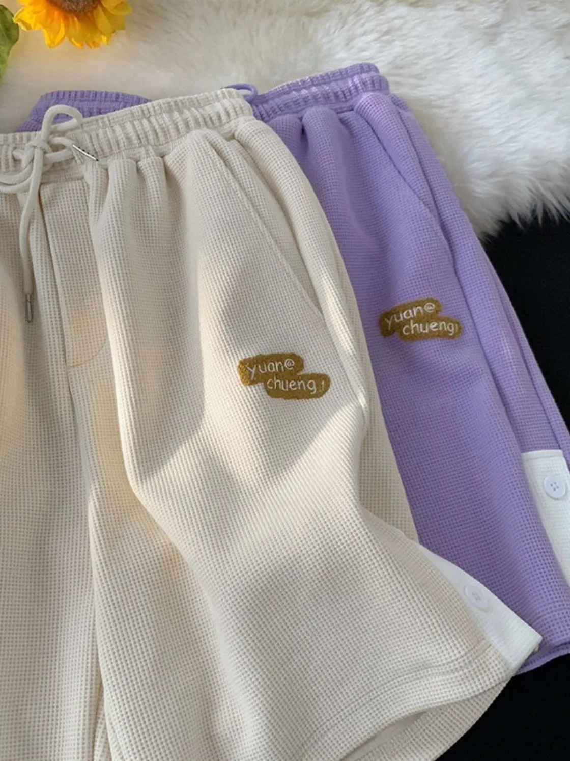 

Retro American Casual Five-Point Men's orts Summer Loose Slimming Beach Sports orts Straight Leg Elastic Waist Youthful E...