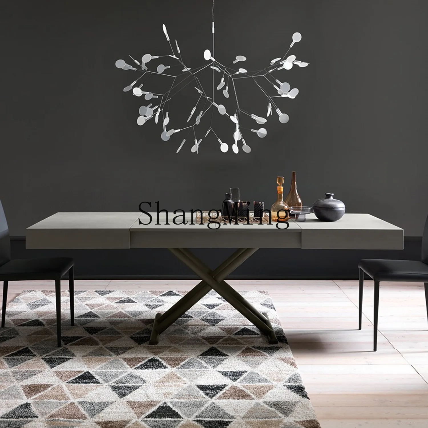 

FG dining table dual-purpose retractable folding living room home simple multi-functional lifting coffee table