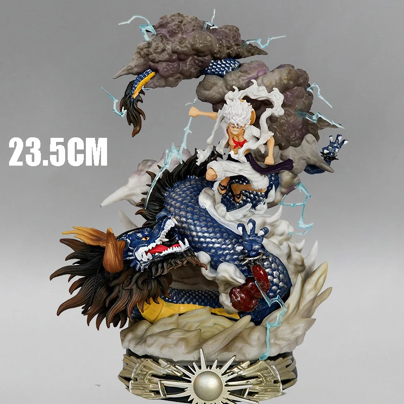

23.5cm One Piece Gear 5 Figure Monkey D Luffy Vs Kaidou Figurine Awakening Nika Luffy Model Gk PVC Collectible Ornament Toys