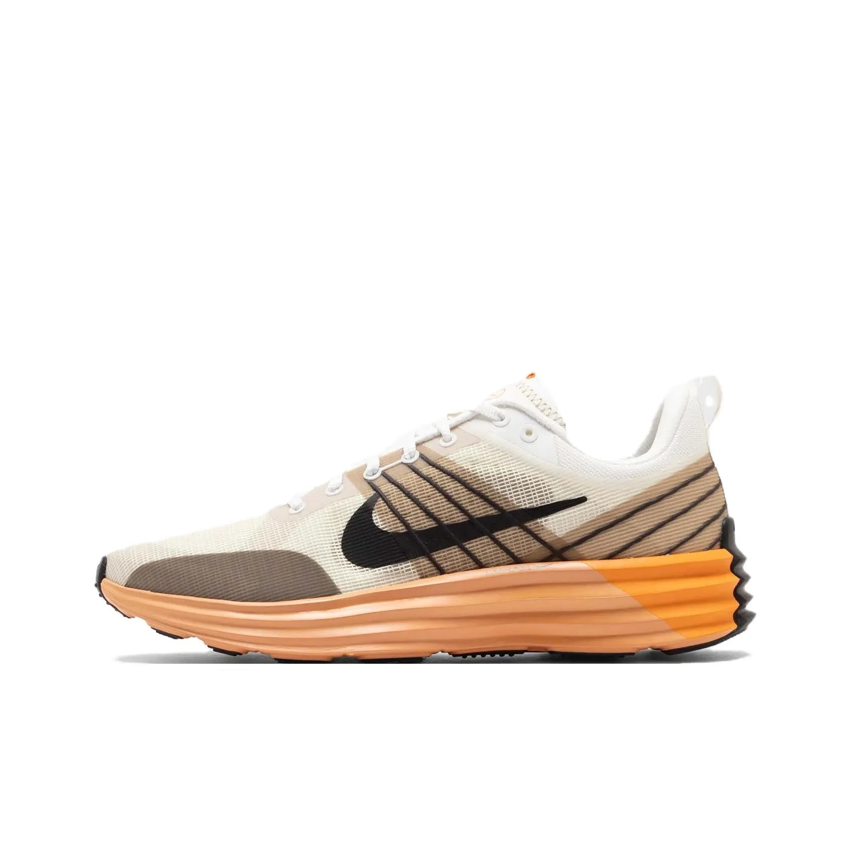 Nike Lunar Roam Running Shoes Unisex Low Top Summit White/Black Brown Orange DV2440-101