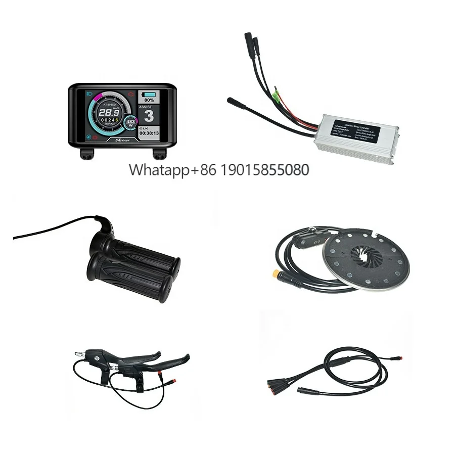 

New Other Electrical Bicycle Parts E Bike UKC1 Display Throttle Brake Lever PAS 48v 20a Controller Kit for 500w Hub Motor