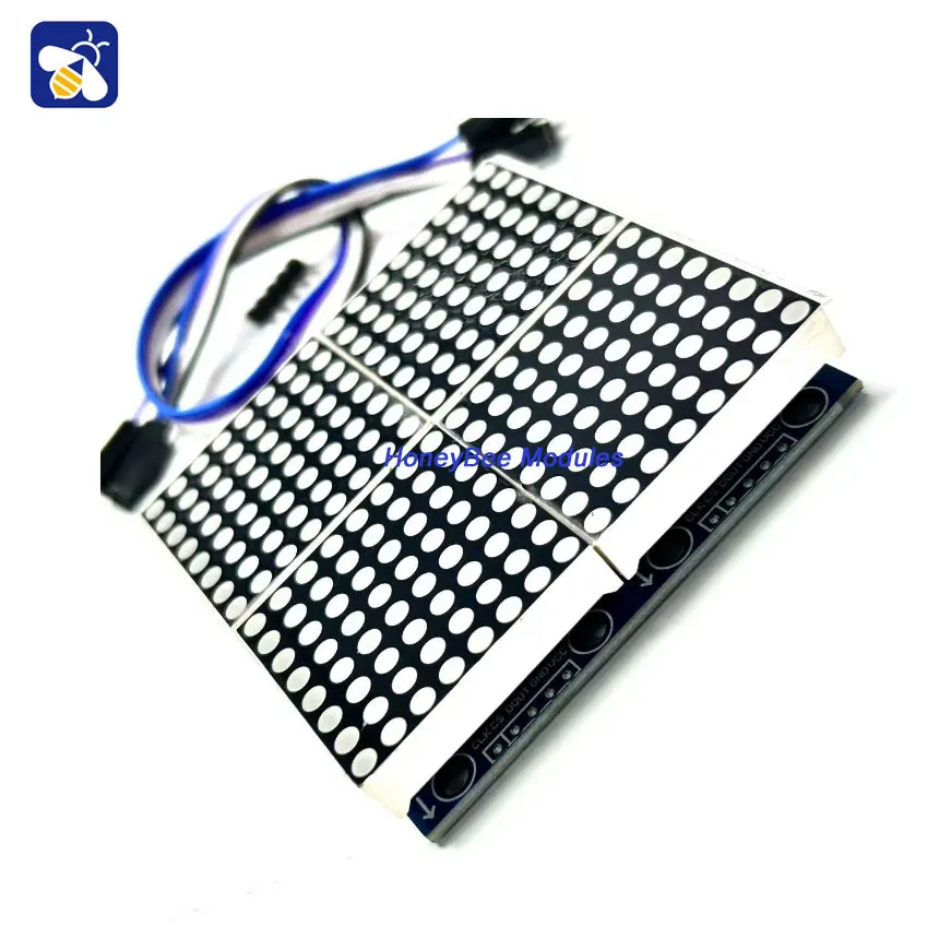 4-Bit Max7219 Dot Matrix Module Besturingsmodule Mcu Control Drive Led Display Module