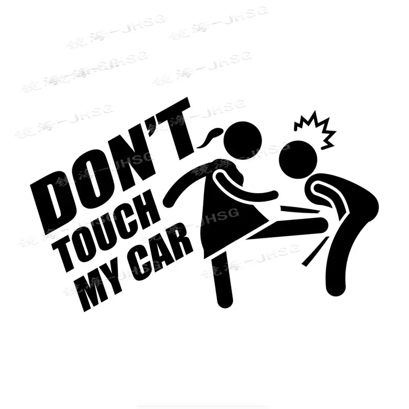 

Interesting Don't Touch My Car Sticker Car Motorcycle Off Road SUV Vehicle Decoration Scratches Sticker Vinyl Sticker