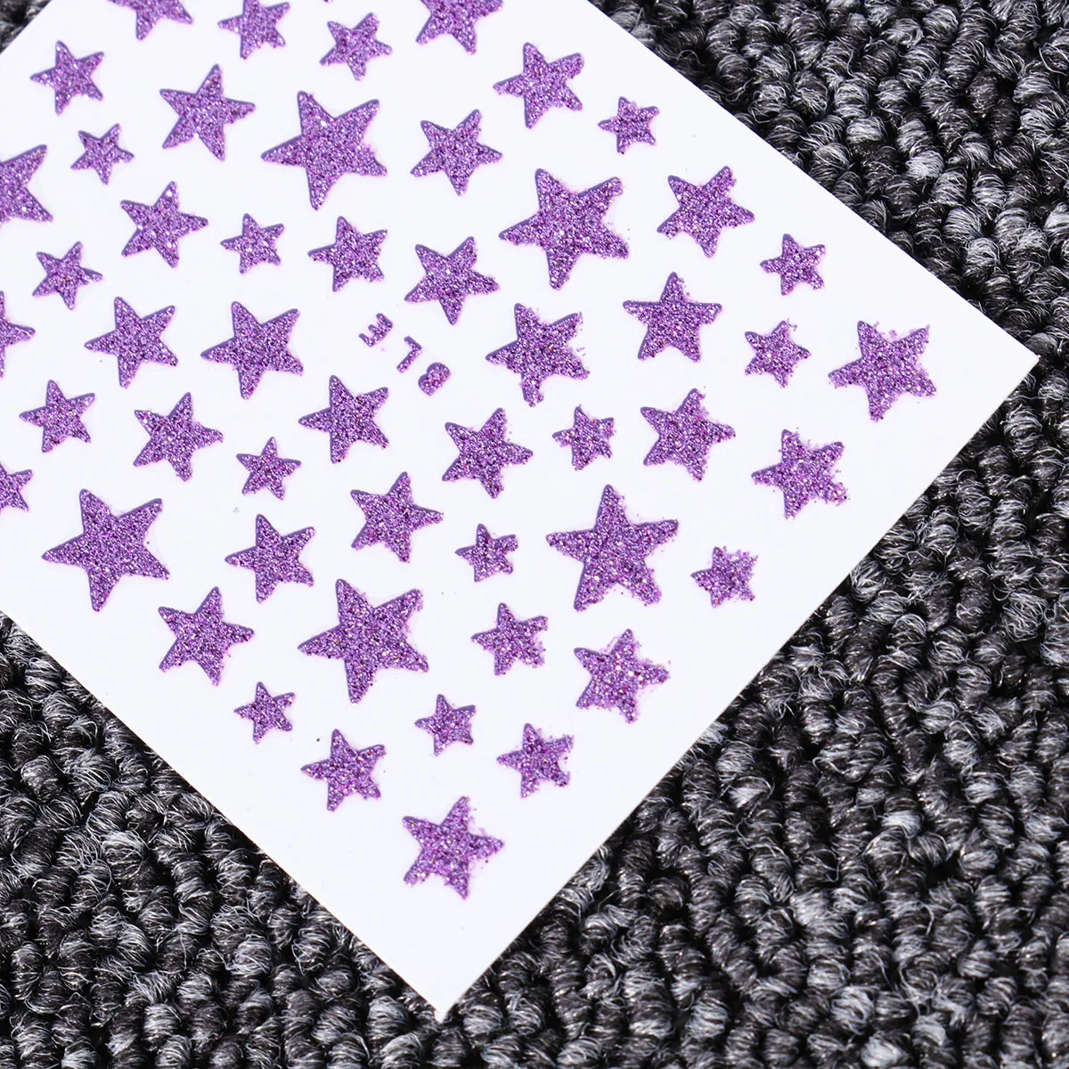 

10 Sheet Glitter Star Nail Art Sticker Self Adhesive Decal Decoration Nail Decor for Women