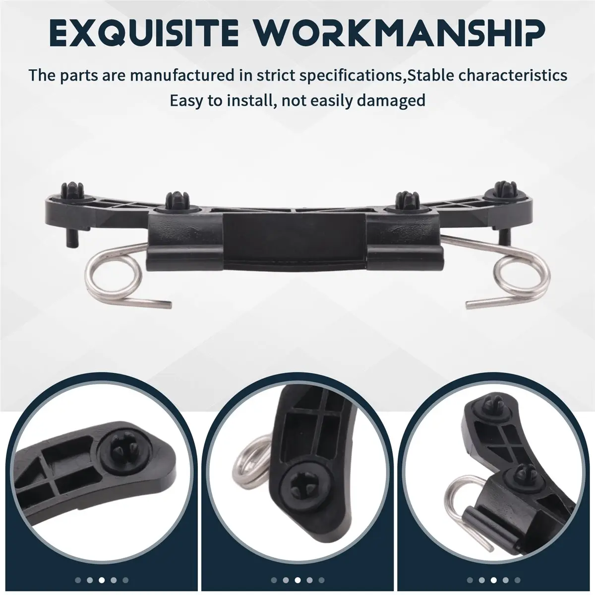 #33R Car Tank Hinge Cover,Car Tank Hinge Fuel Flap Hinge for Volvo V70 S60 S80 XC90 30649879 (Black)
