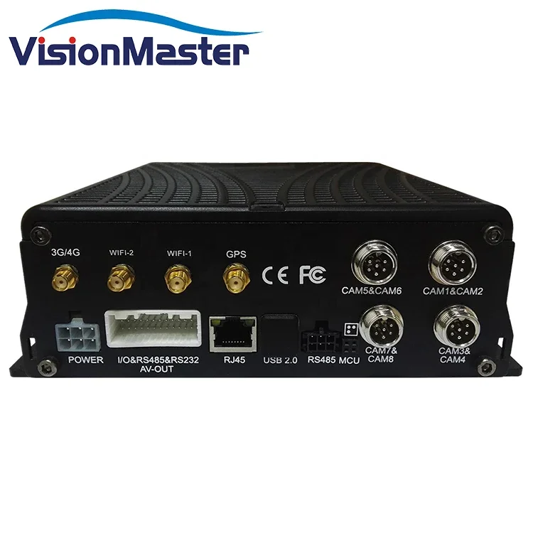 4G Bus Vehicle Security MDVR Car Mobile DVR 8 Channel Input h.264 OEM