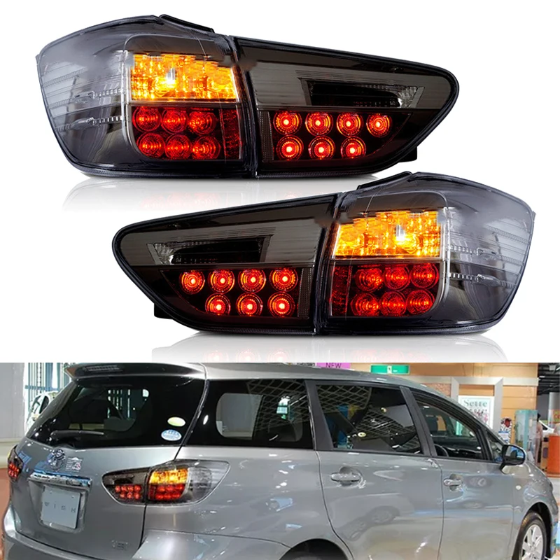 

LEDTail Lights Assembly for Toyota Wish Taillight 2009-2015 Tail Lamp with Turn Signal Reverse Lights LED DRL Light