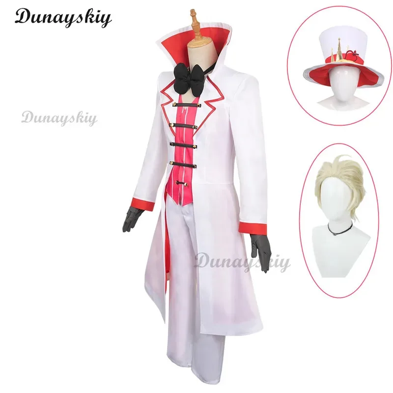 

Хазбин Люцифер Косплей Аниме Отель Уринная Звезда Косплей Костюм Парик Папа Белый Костюм Дьявол Пекло Хэллоуин Вечеринка Взрослый Мужской Костюм
