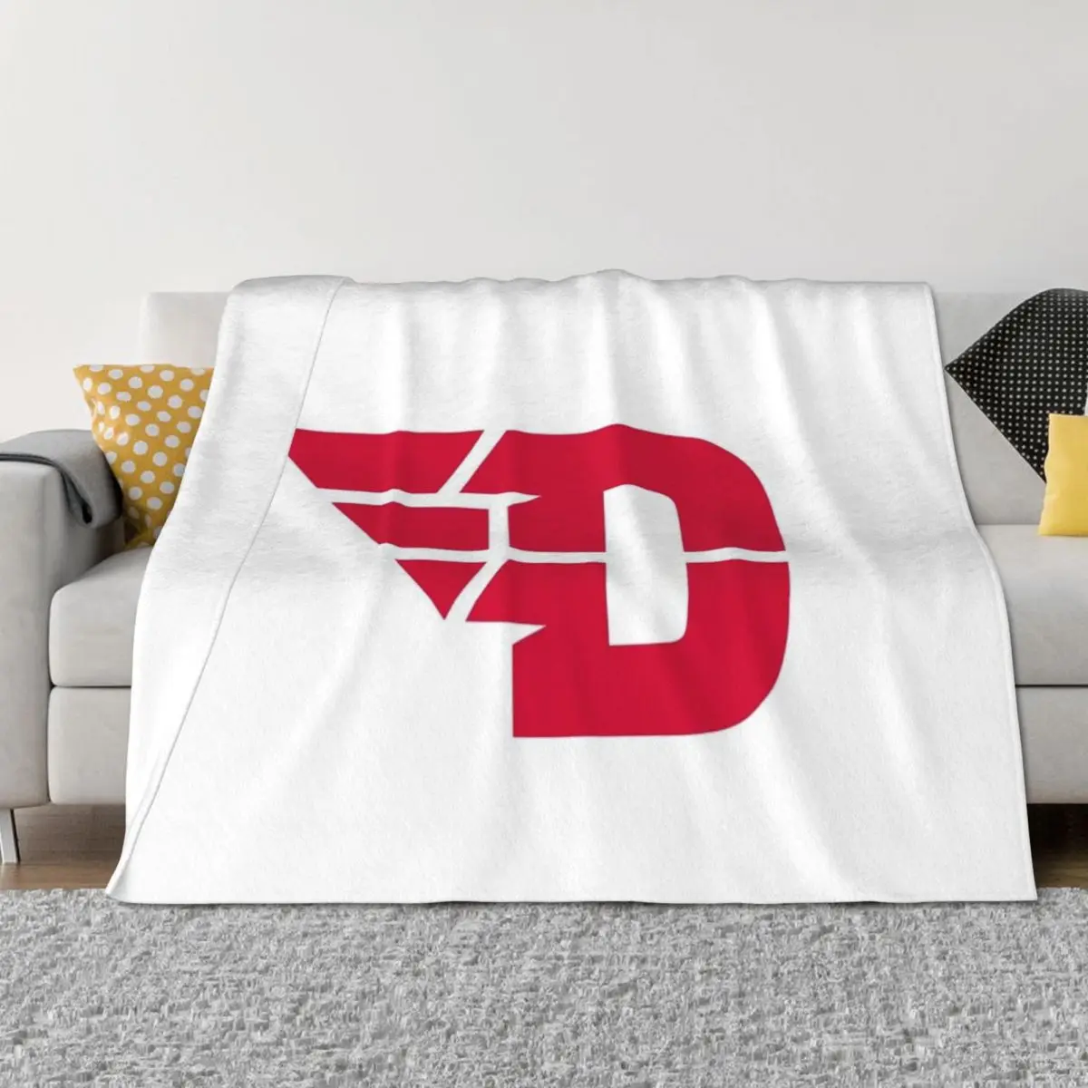 

Dayton Flyers Throw Blanket bed plaid Decorative Sofas Soft Beds Blankets