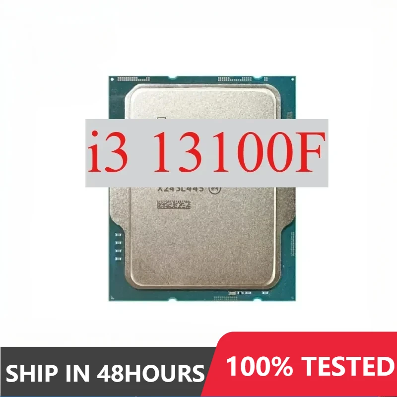 Intel Core i3 13100F CPU i3-13100F 3.4 GHz 4-Core 8-Thread 65W LGA 1700 but no fan used Perfect test