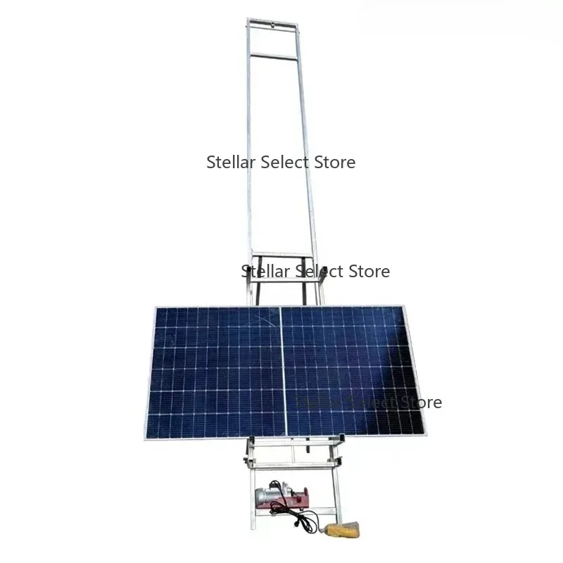 High Q-uality Safe Li-ght 8m 9m Height  Movable So-lar Panel Li-ft for Sale