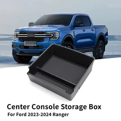 For Ford 2023-2024 Ranger Car Center Console Organizer Multifunction Central Armrest Storage Box Stowing Tidying Car Accessories